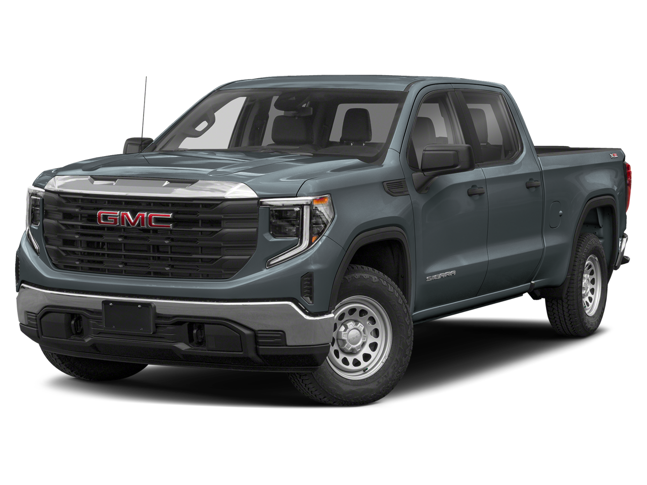 2024 GMC Sierra 1500 Elevation in Volcanic Red Tintcoat — front three-quarter view