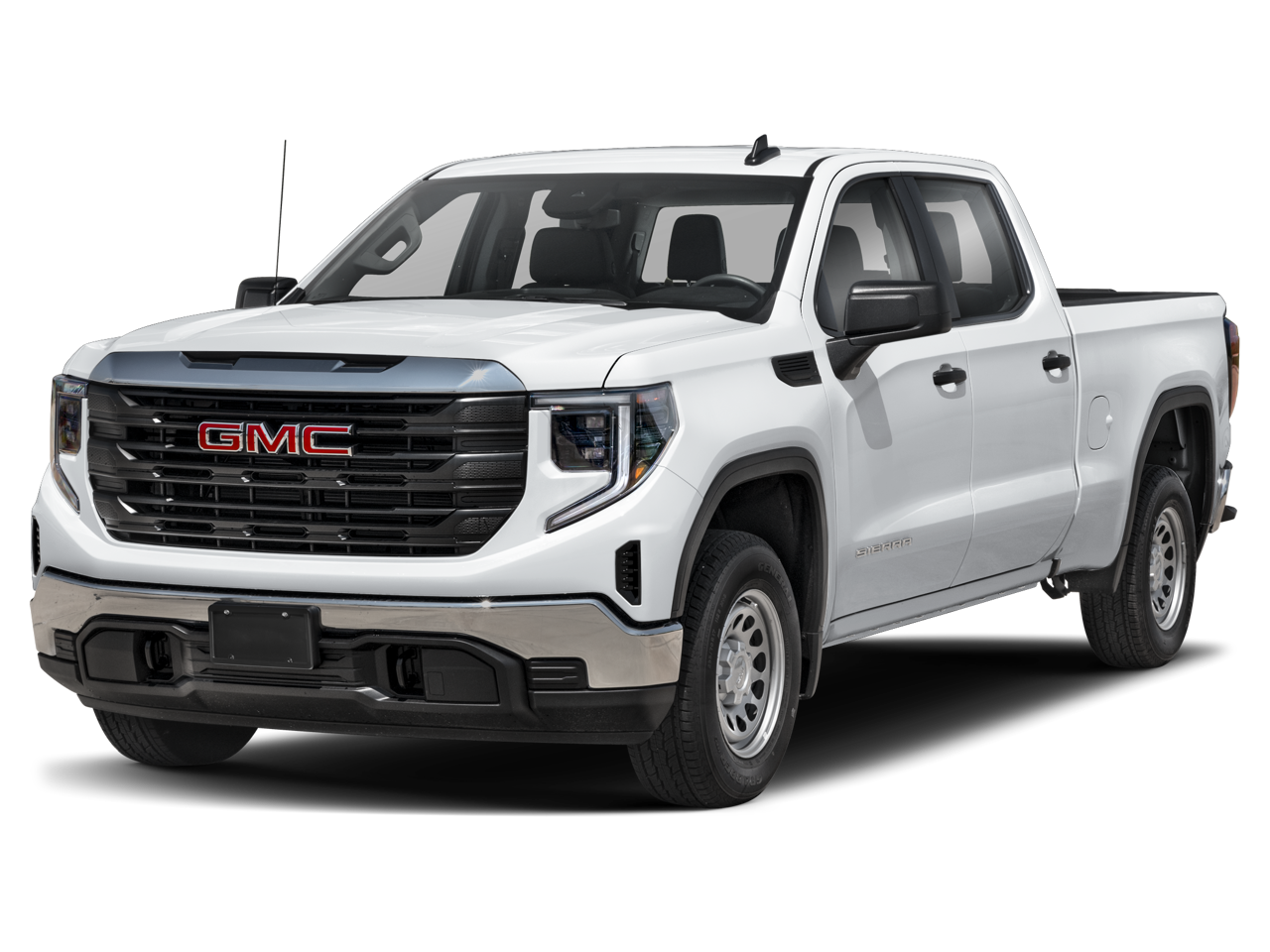 2026 GMC Sierra 1500 Pro in Summit White — front three-quarter view
