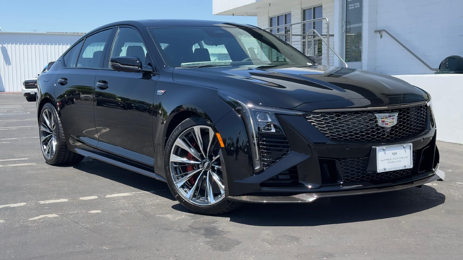 2026 Cadillac CT5-V V-Series Blackwing in Black Raven — front three-quarter view