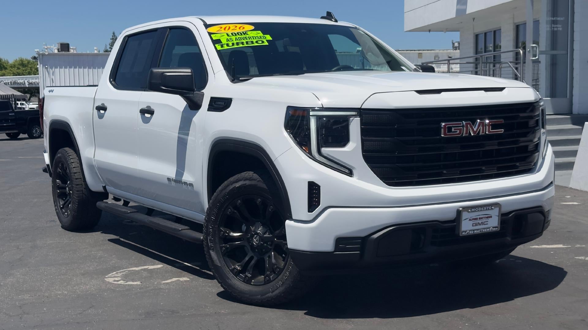 2026 GMC Sierra 1500 Pro in Summit White — front three-quarter view